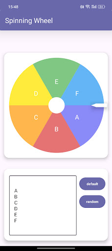 Android application Spinning Wheel - Vòng Quay screenshort
