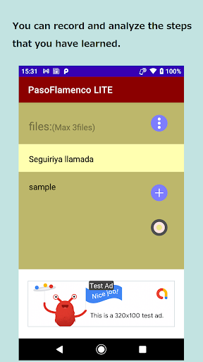 Android application PasoFlamenco LITE screenshort