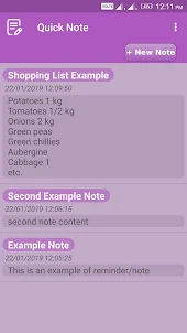 Quick Note - Notes and Lists