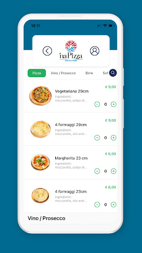 Android application Na Pizza screenshort