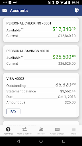 Android application Fidelity State Bank, Topeka screenshort