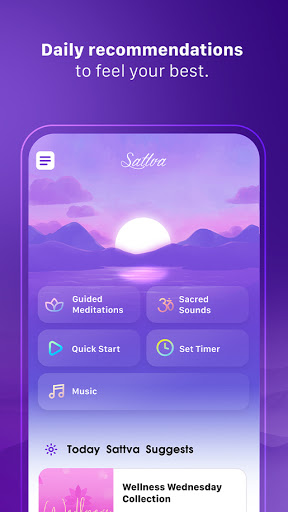 Screenshot of Sattva -  Meditation App