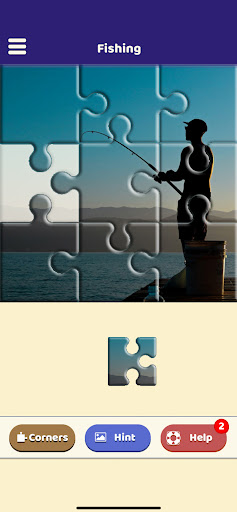 Android application Fishing Puzzle screenshort