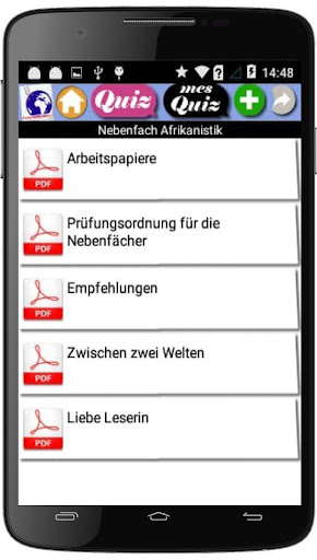 Android application Geographie-Kurs screenshort