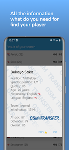 OSM Transfer MOD APK: Scout list (Pro Unlocked) Download 3