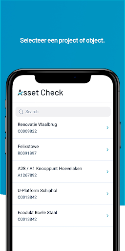 Android application Asset Check screenshort
