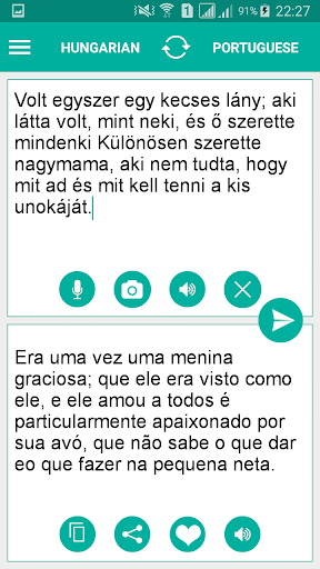 Hungarian Portuguese Translato Screen 2