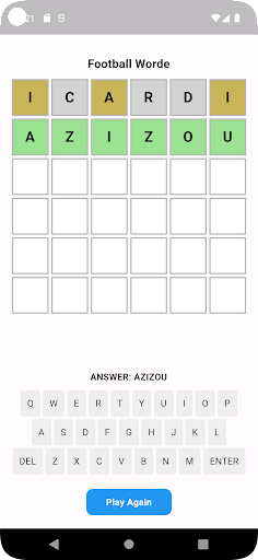 Football Worde Screen 3