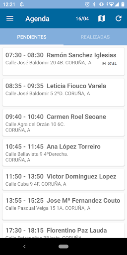Android application CIBERSAD Profesional screenshort