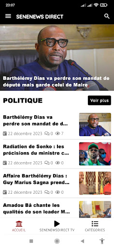 SENENEWSDIRECT Screen 3