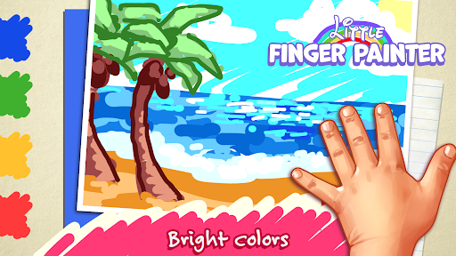 Finger paint Baby coloring