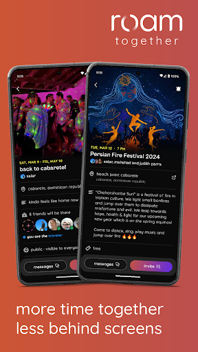 Android application roam together screenshort