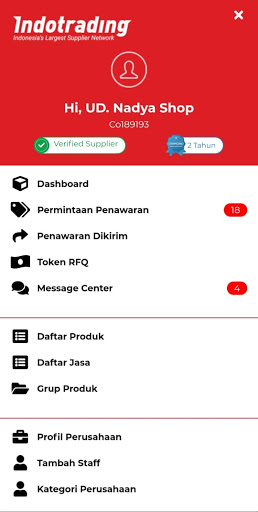 Indotrading Seller Screen 2