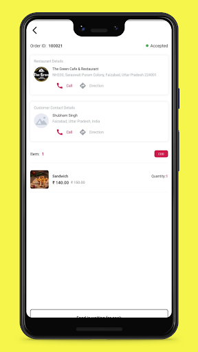 Ayyoeat - Delivery Partner App Screen 3