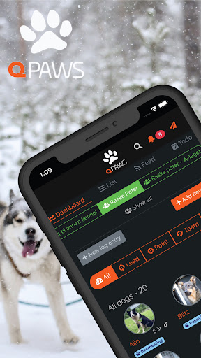 Android application QPaws screenshort