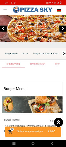Pizza Sky Düsseldorf Screen 2