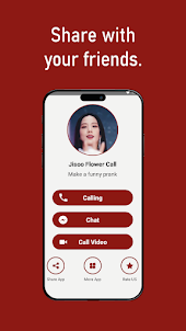 Jisoo Flower fake video call