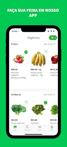 Android application Veio da Terra screenshort