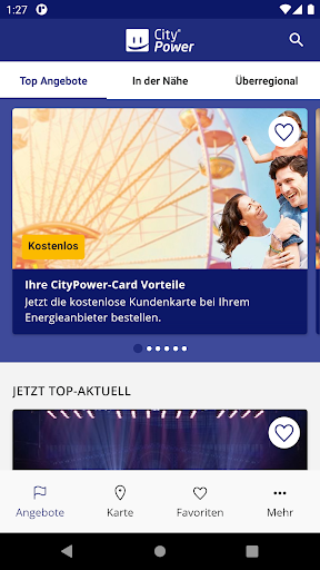 Android application CityPower mobil screenshort