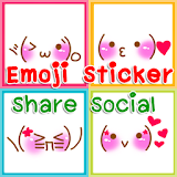 Emoji Sticker Share Social icon