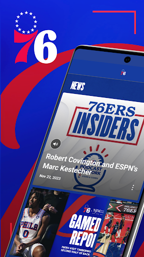Android application Philadelphia 76ers screenshort