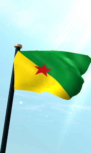 Android application French Guiana Flag 3D Free screenshort