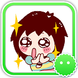 Stickey Cute Lovely Girl icon