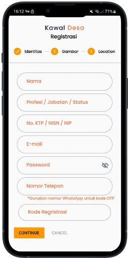 Kawal Desa (Beta) Screen 2
