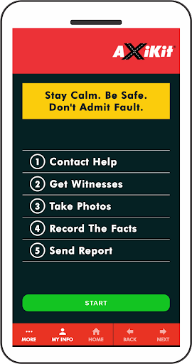 Android application AxiKit Accident Report System screenshort