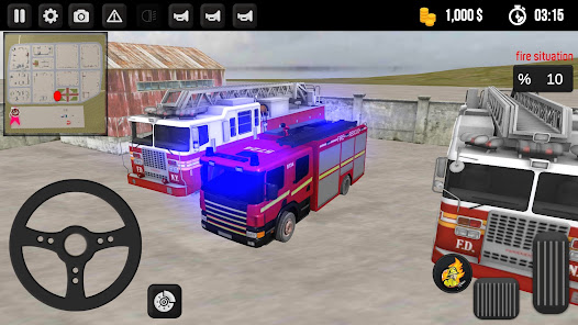 Fire Truck Simulator MOD apk (Unlimited money) v1.9 Gallery 1