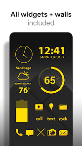 Captura de Pantalla 5 Flight Yellow - Icon Pack android