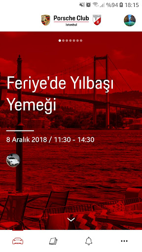 Android application Porsche Club Istanbul screenshort