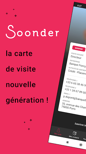 Android application Soonder screenshort