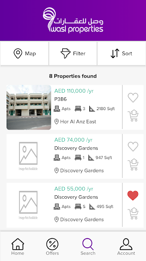 wasl properties Leasing Screen 2