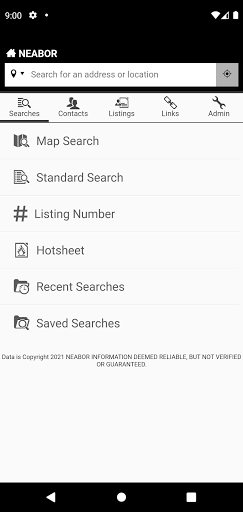 Android application NEABOR screenshort