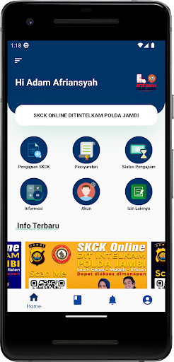 Android application SKCK ONLINE POLDA JAMBI screenshort