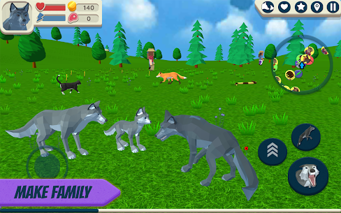 Wolf Simulator MOD APK: Wild Animals 3D (UNLIMITED MEAT) 9