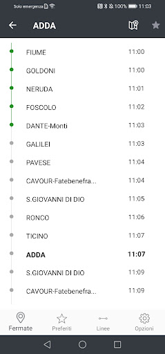 Android application Cernusco Bus Sapiens screenshort