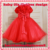 Baby girl clothes design icon