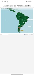 Mapa Físico de América del Sur