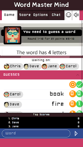 Android application Word Master Mind screenshort