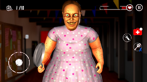 Scary Lady - High School Horror Escape Game androidhappy screenshots 1