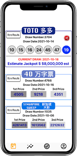 Android application Singapore Toto 4D Live screenshort