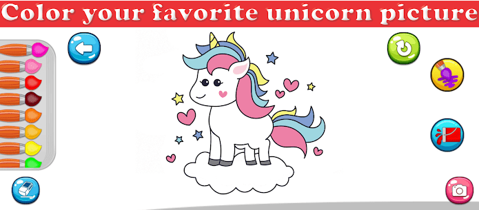 Little Unicorn Coloring Pages 1.2 4