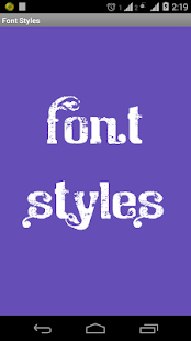 Font Styles  Screenshots 1