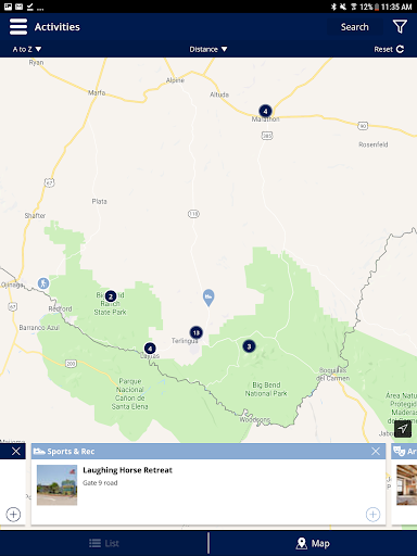 Screenshot of Visit Big Bend!