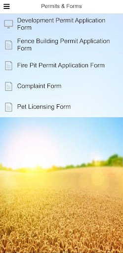 Town of Killam App Screen 2