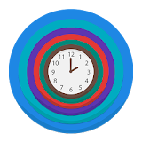 Multicolor Analog Clock Widget icon