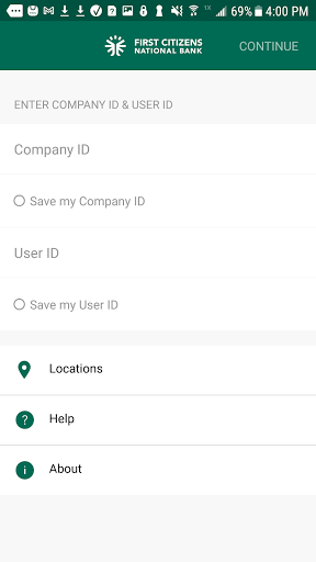 Android application FirstCNB Business screenshort