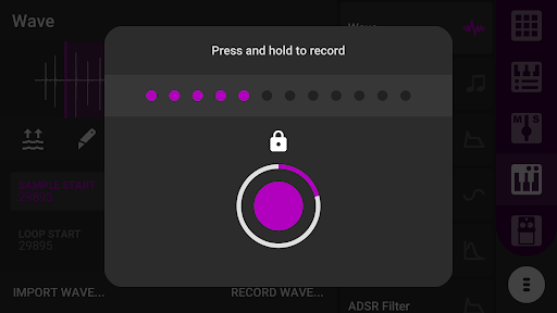 Sputter Music Sequencer Screen 3